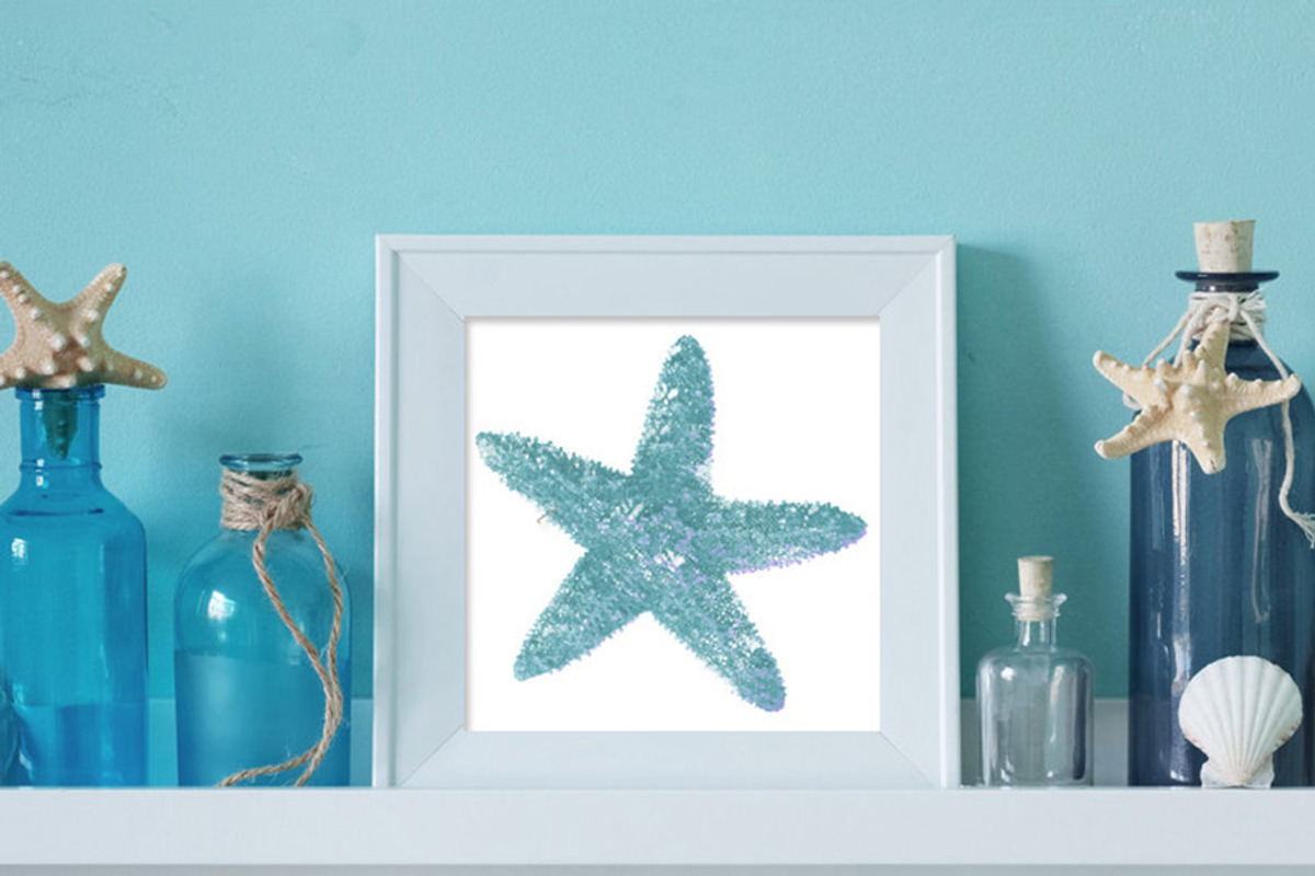 Little Starfish Illustration, a Decorative Illustration by Digital Art Downloads (Photo 2 of 3)