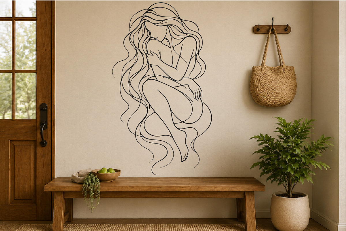 Elegant Woman Line Art PNG, an Object Graphic by DreamCafeArt (Photo 2 of 4)