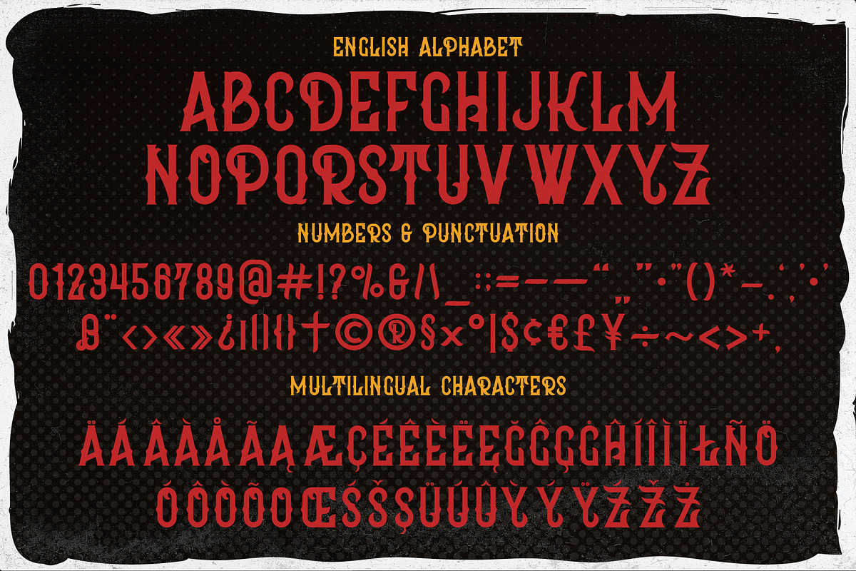 Gangsterous font + 10 designs, a Symbol Font by Heather_insane (Photo 2 of 8)