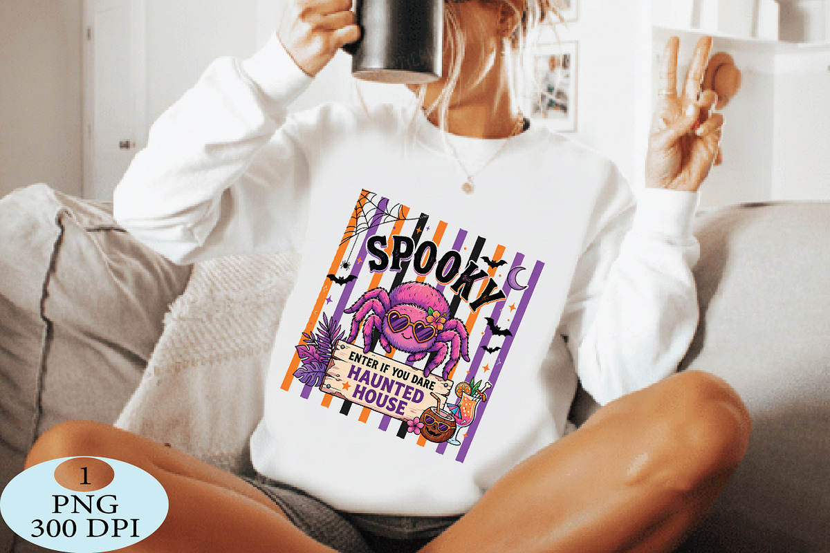 Spooky Spider Haunted House PNG, a Seasonal Illustration by Daily.Designs (Photo 4 of 5)