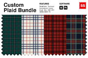 Custom Plaid Bundle Patterns, a Pattern Graphic by Swatch Supply (Thumbnail 1 of 6)