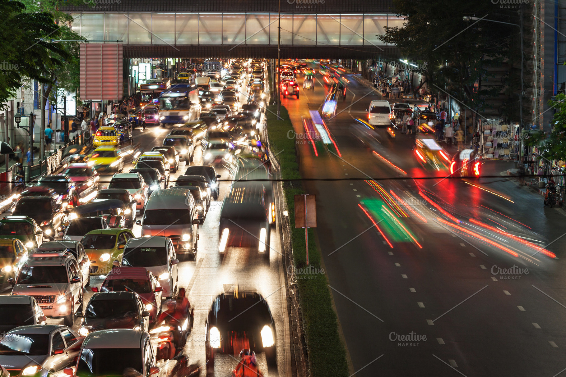Traffic jam, a Photo by saiko3p