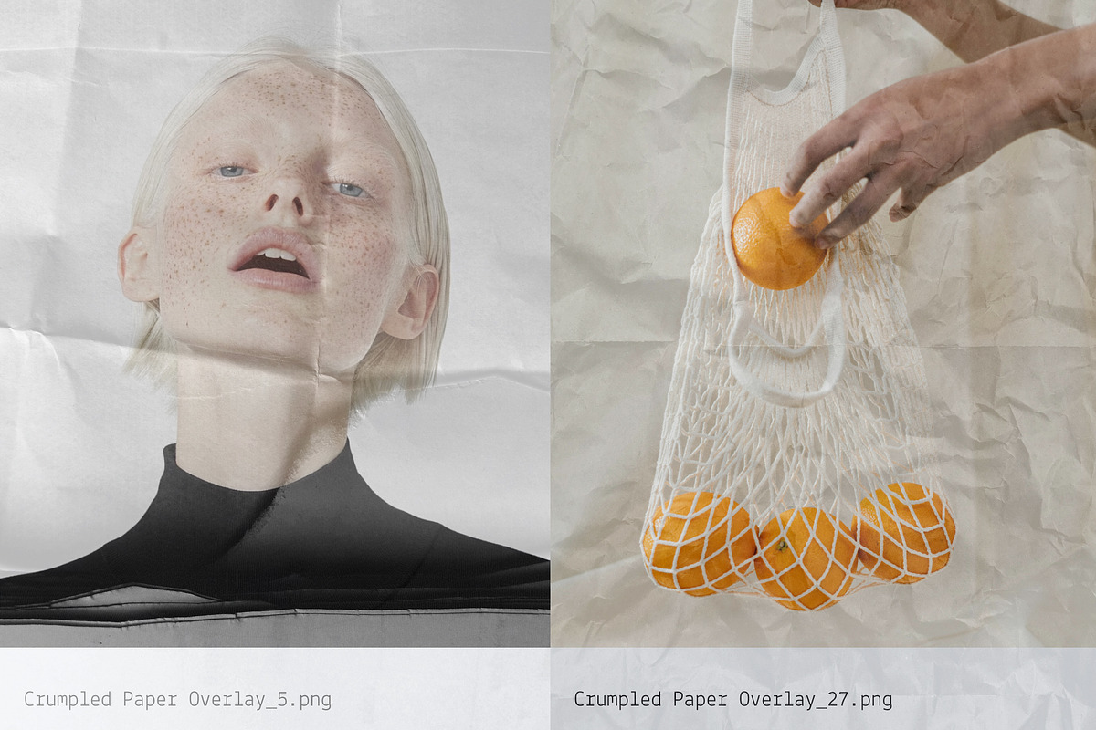 Crumpled: Paper Texture Overlays, a Texture Graphic by Anastasiia VNSK (Photo 4 of 19)
