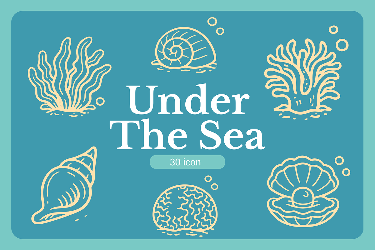 Under Sea Illustrations, an Object Illustration by Rasgood (Photo 1 of 7)