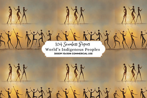 World’s Indigenous Peoples Patterns, a Pattern Graphic by Nicole Branger Art