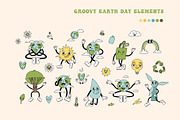 Groovy Earth day elements & prints, a Stationery Template by Cute Atelier (Thumbnail 2 of 9)
