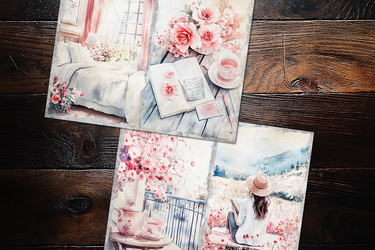 Dreamy Fiminine Travel Junk Journal, a Decorative Illustration by V Design Creator (Photo 10 of 12)