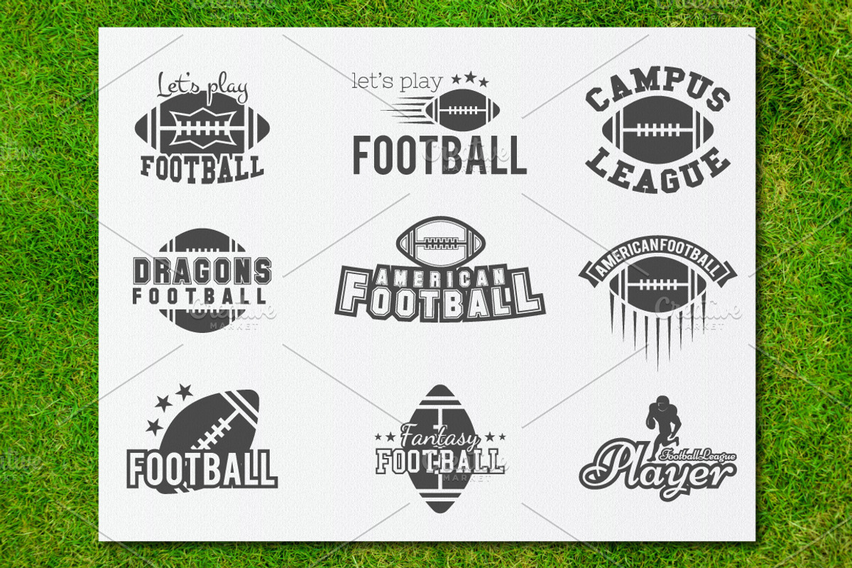 American Football Logo Badges Bundle, a Branding & Logo Template by JeksonGraphics (Photo 7 of 12)