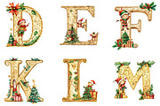 Christmas Alphabet PNG, a Seasonal Illustration by Designking (Thumbnail 3 of 4)