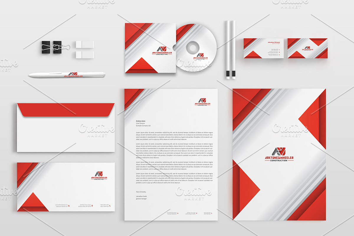 Corporate Stationery Pack, a Stationery Template by BettyDesign (Photo 2 of 9)