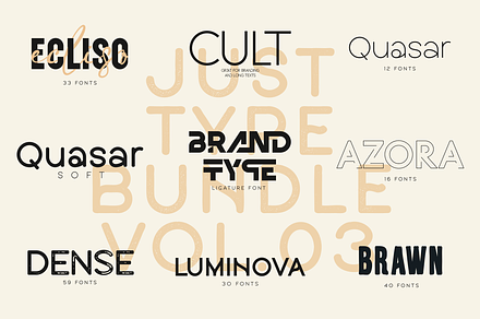 Just Type Bundle Vol.03 - 229 fonts