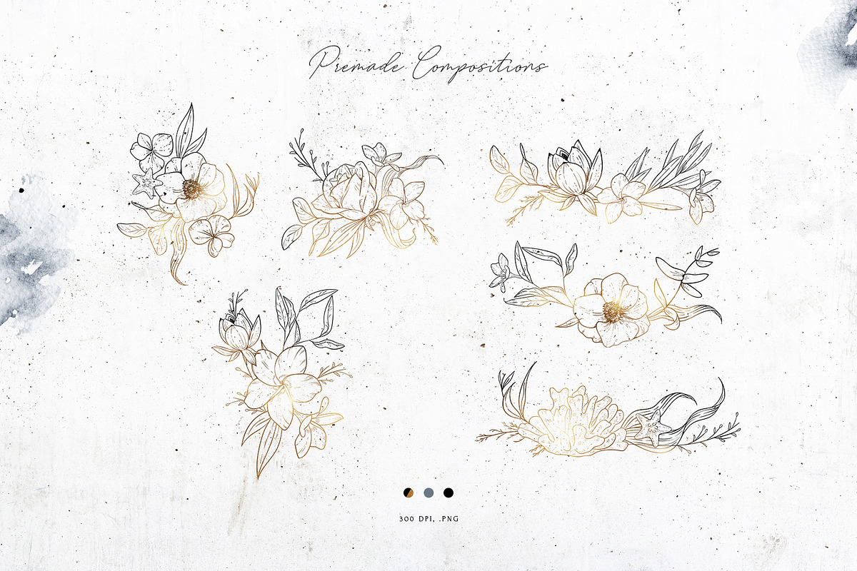 Mellifluous. Sea & Floral Graphics, a Texture Illustration by NiKO (Photo 14 of 20)