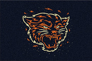 Head of Wild Beast - SVG,Vector,PNG, an Animal Illustration by Ben studio (Thumbnail 12 of 13)