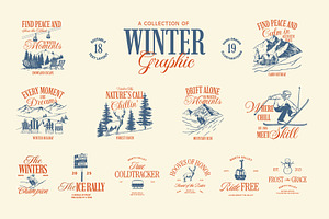 Winter Graphic, a Seasonal Illustration by Skilline Supply Co.