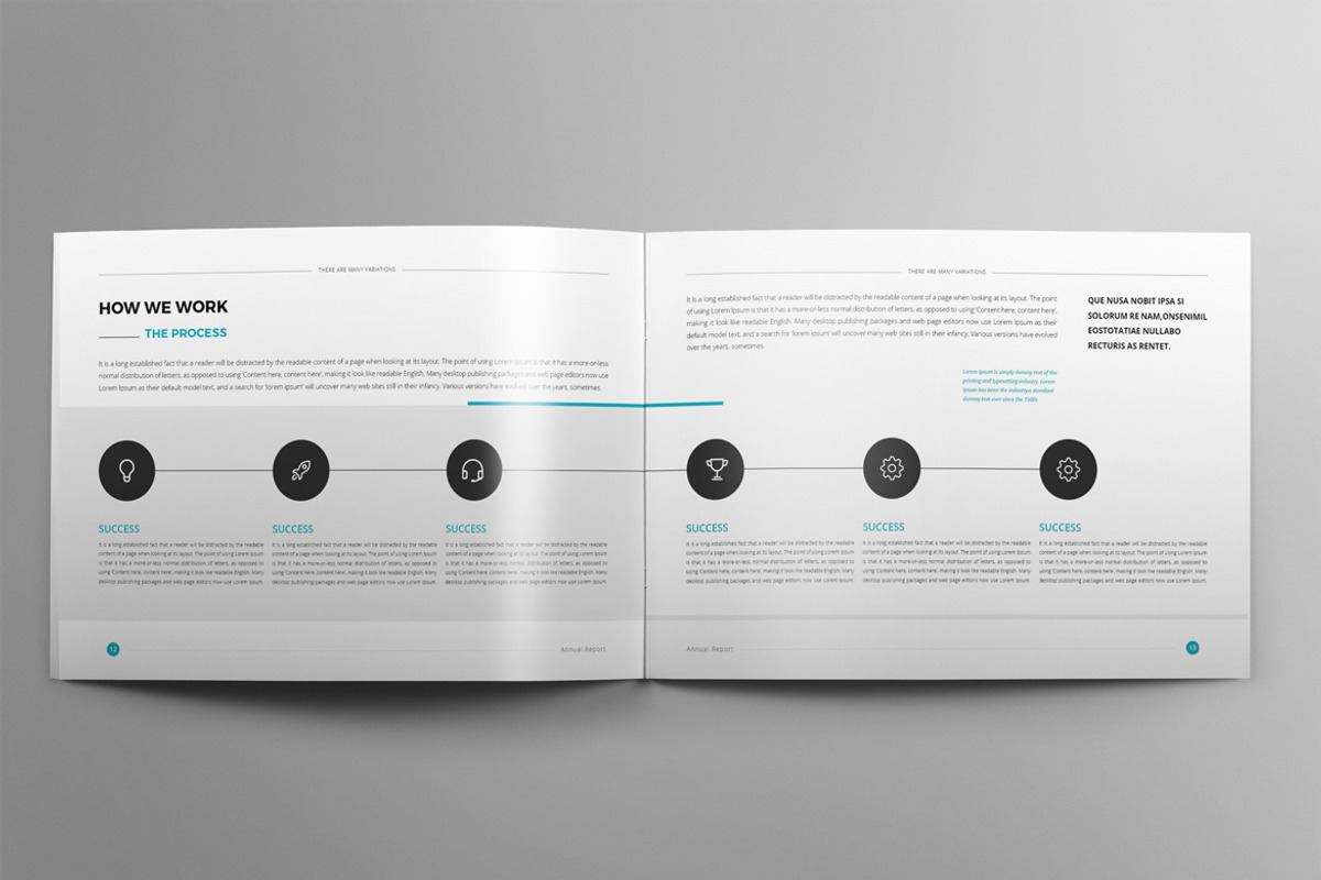 Annual Report Landscape A4 & A5, a Brochure Template by Pro-Gh (Photo 11 of 13)