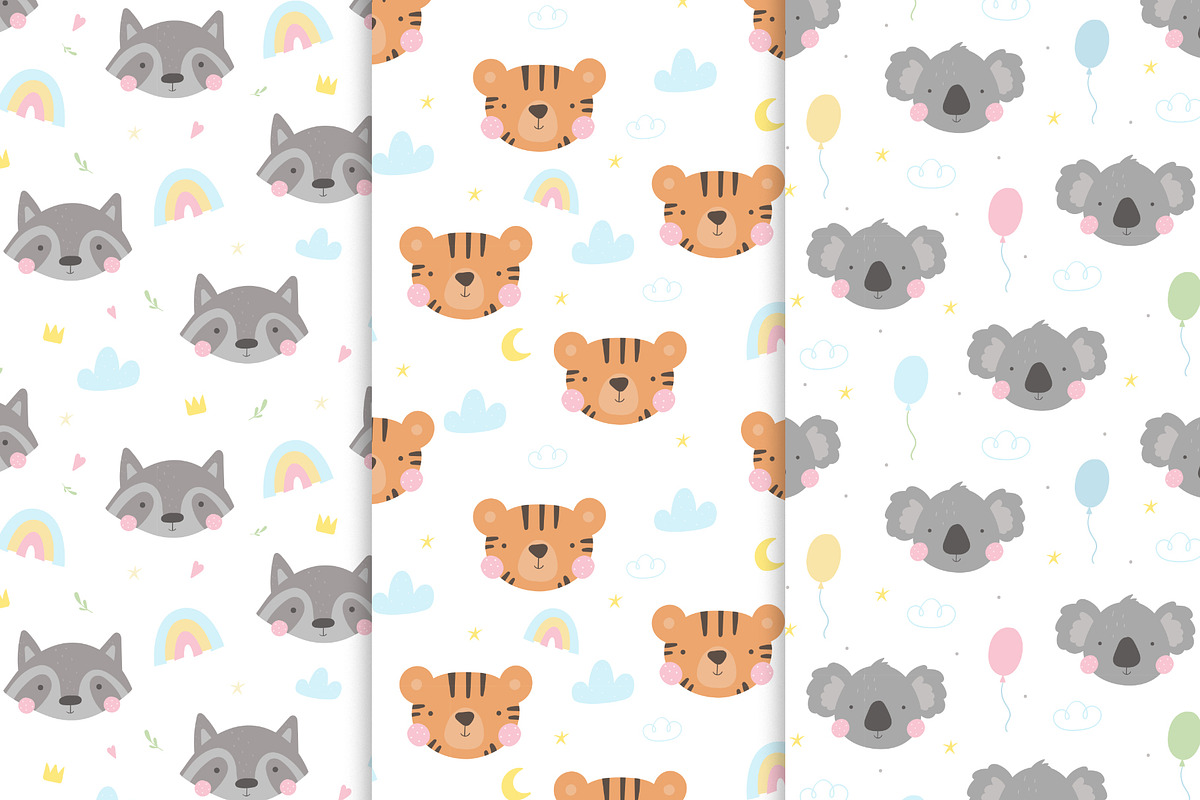 Cute baby animals collection., a Background Graphic by Irene_Boiko_ART (Photo 5 of 10)
