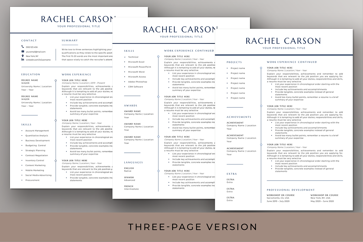Executive Resume & Cover Letter Word, a Resume Template by Resume Bureau (Photo 4 of 6)