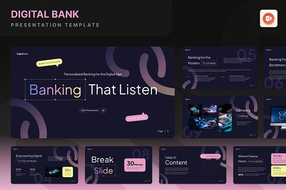 Digital Bank Presentation preview 8