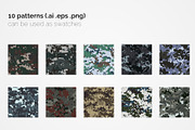 China Pixel Camouflage Patterns, a Pattern Graphic by 3Y_Design (Thumbnail 2 of 5)