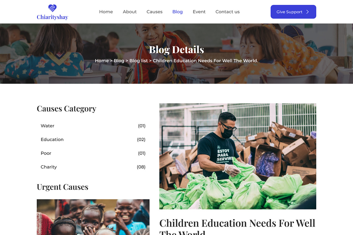 Helping Hands for Humanity Volunteer, an UI Kit Template by skshihabulislam (Photo 7 of 7)