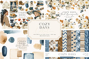 Cozy Days Collection, a Seasonal Illustration by PeDe Designs (Thumbnail 1 of 31)