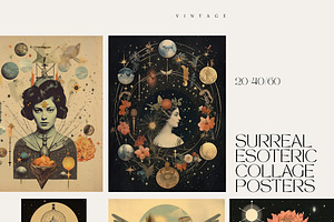 SURREAL Esoteric Collage Posters