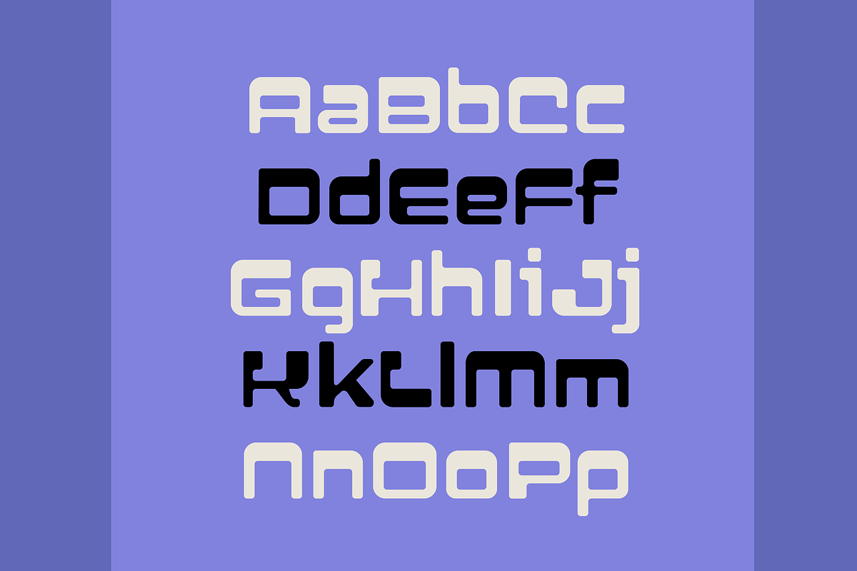 Cyan Fun Futuristic Font (2 fonts), a Font by SelfBuild Type (Photo 4 of 8)