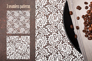 9 lace cliparts, seamless patterns., a Pattern Graphic by Ajuga (Thumbnail 2 of 4)