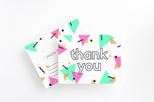 A2 Postcard Print Card Mockup