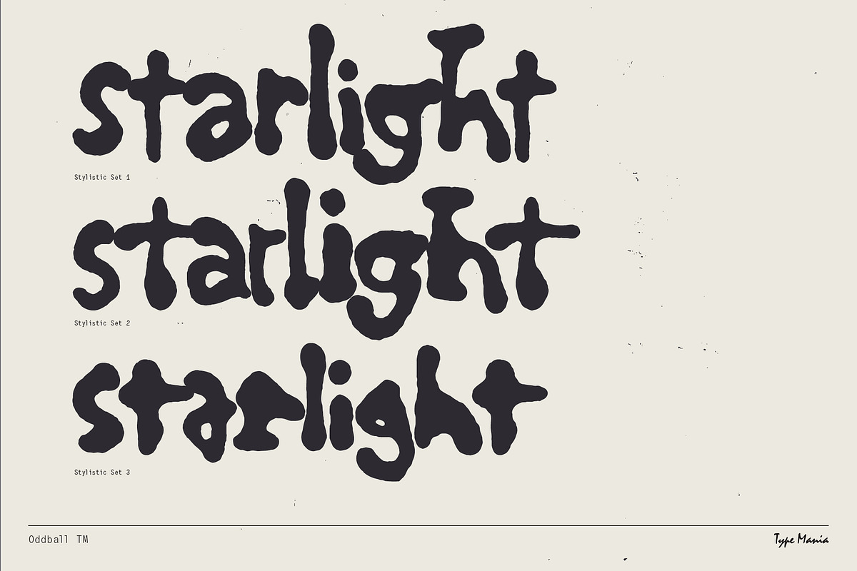 Oddball TM – 90s Vibes Hard, a Handwritten Font by Type Mania (Photo 6 of 12)