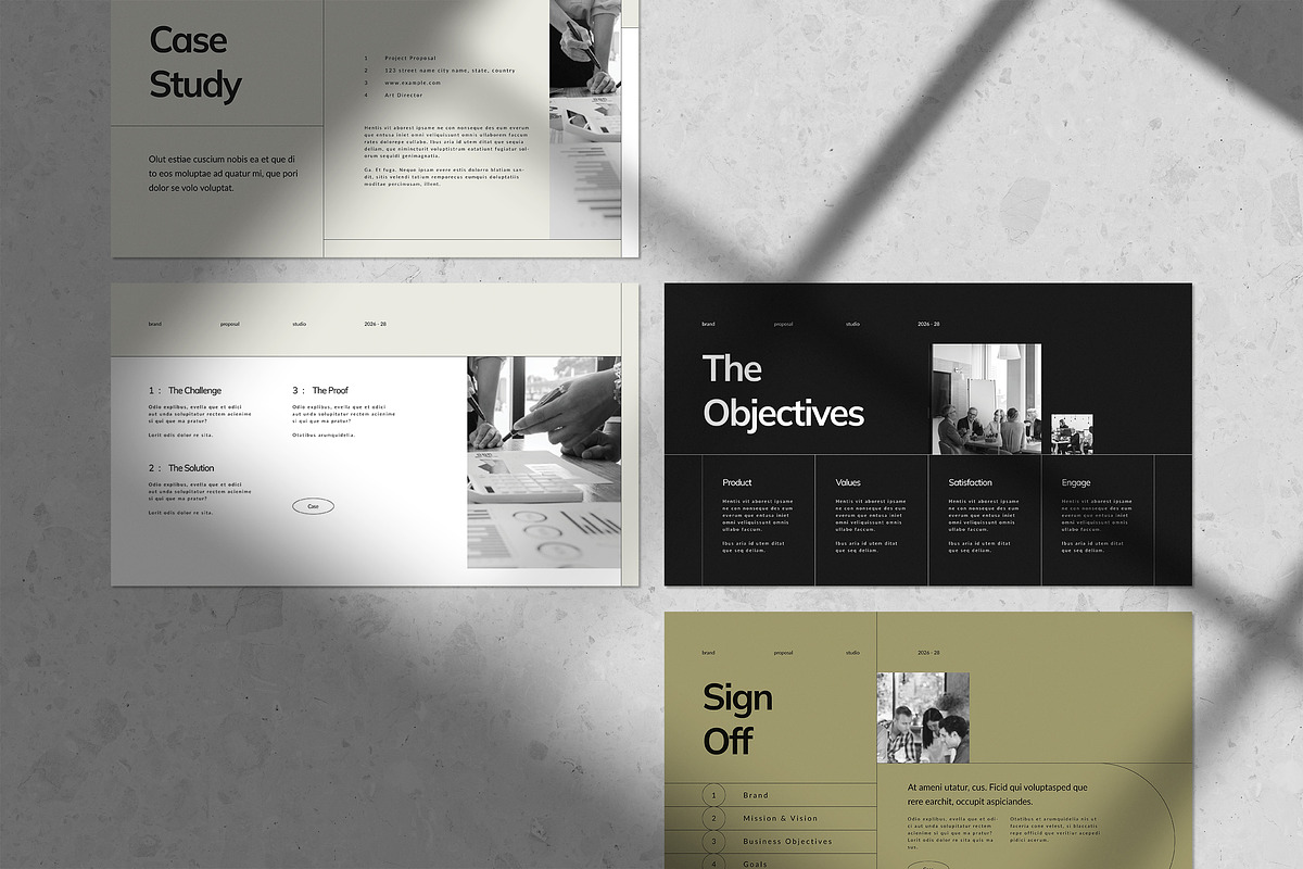 Brand Proposal Template | CANVA, a Presentation Template by White Graphic (Photo 4 of 6)