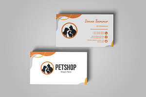 Pet Shop Business Card Design