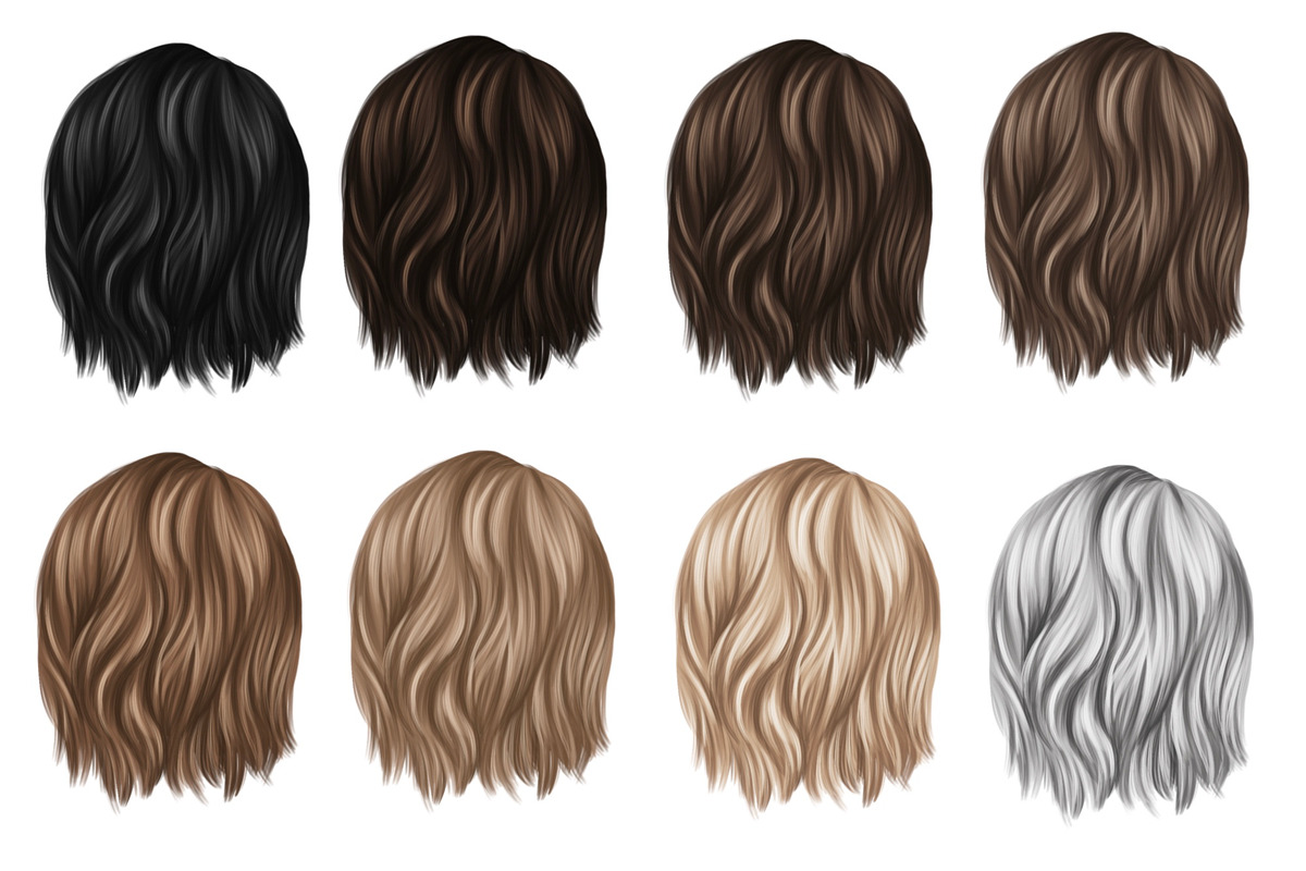 100 Men's Hairstyles PNG, an Illustration by Elenbushe (Photo 7 of 9)