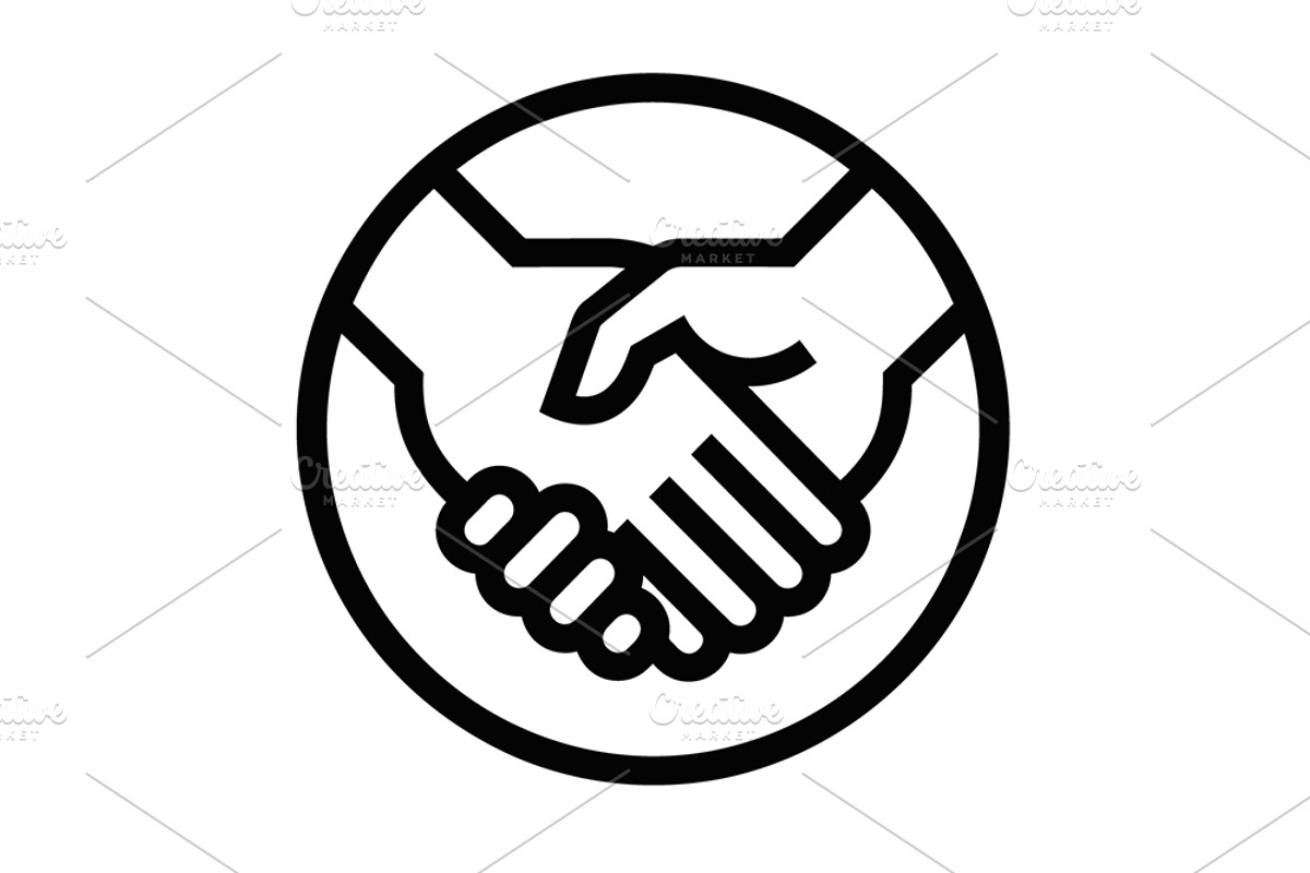 Handshake Partnership Vector Icon, an Object Graphic by Artonix (Photo 2 of 3)