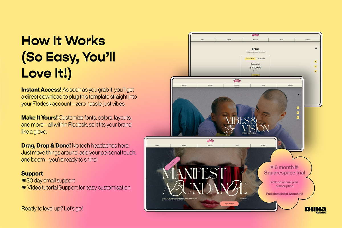 Premium Squarespace Template - JUNO, a Squarespace Template by dunagency (Photo 8 of 9)