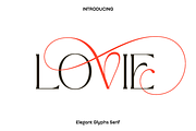 Lovie - Elegant Glyphs Serif, a Serif Font by Luna Shop (Thumbnail 1 of 7)