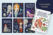 Mini Mermaid. Big Graphic Pack., a Seasonal Illustration by Red Ink (Thumbnail 9 of 10)