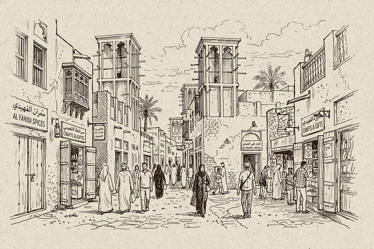 Dubai City Hand Drawn Vectors, a Decorative Illustration by Alara Studio (Photo 7 of 9)