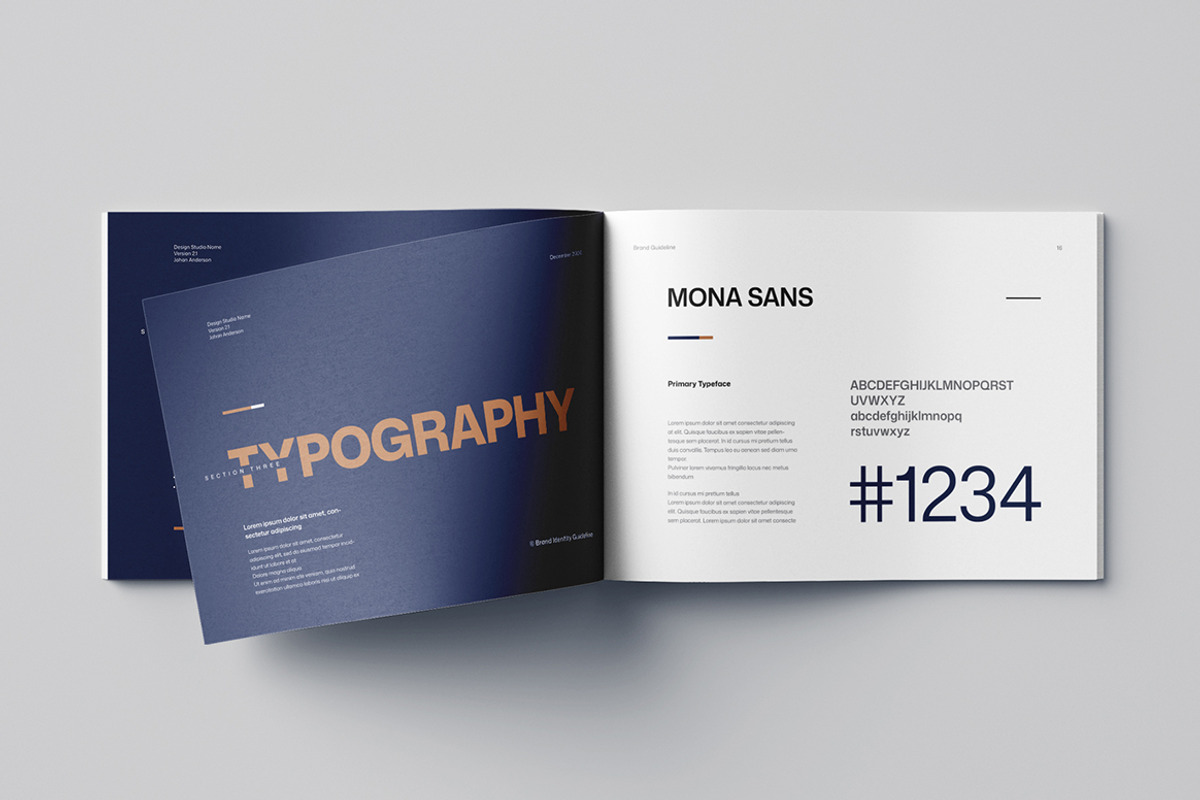 Brand Guidelines Layout | Word & EPS, a Brochure Template by HiveArts (Photo 8 of 13)