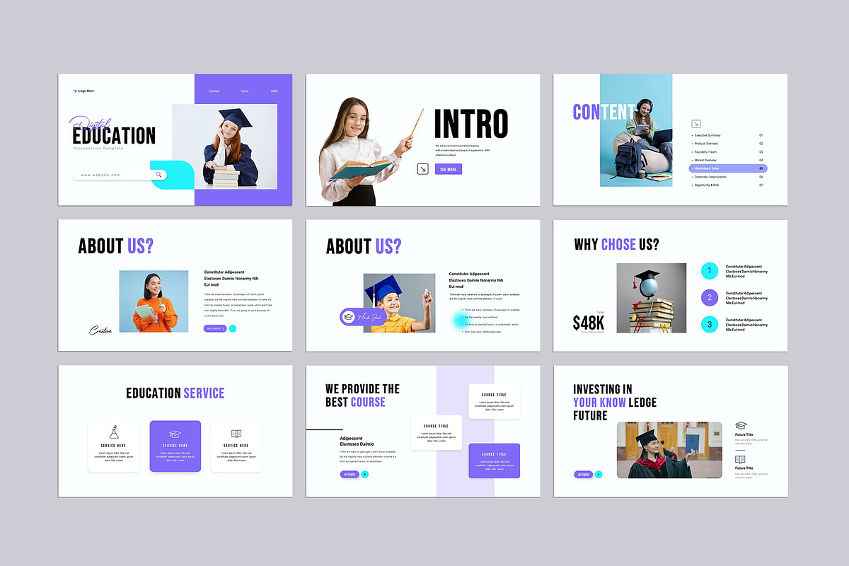 Digital Education Presentation, a Presentation Template by KreateTribe (Photo 2 of 6)