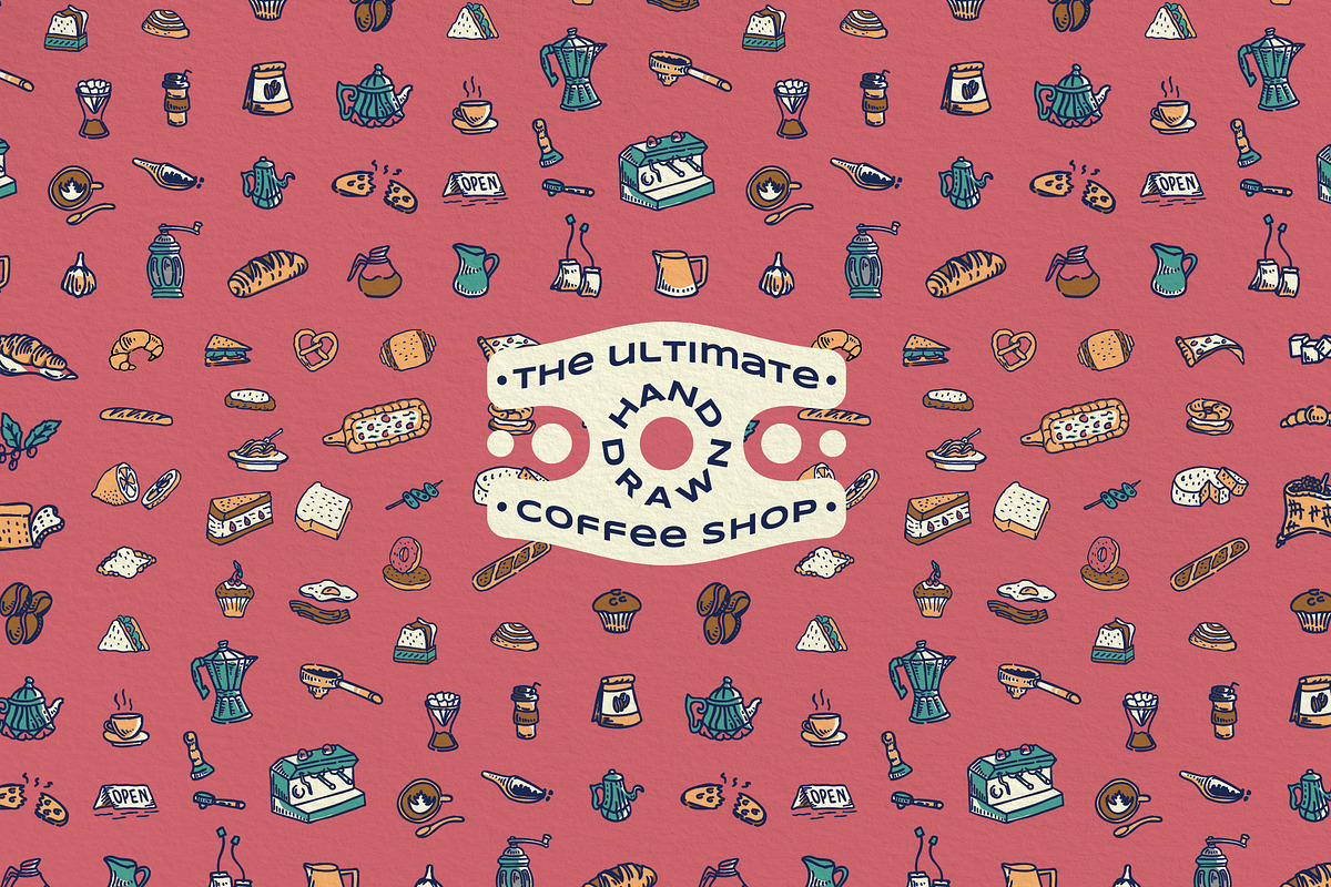 Coffee Shop Illustration Package, a Food Illustration by Wortfice (Photo 2 of 8)