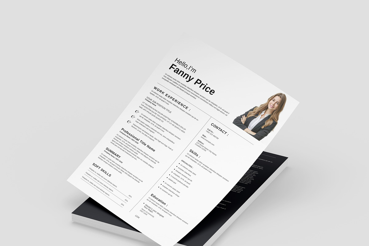 Resume Design Template, a Resume Template by Alvi-Studio (Photo 7 of 7)
