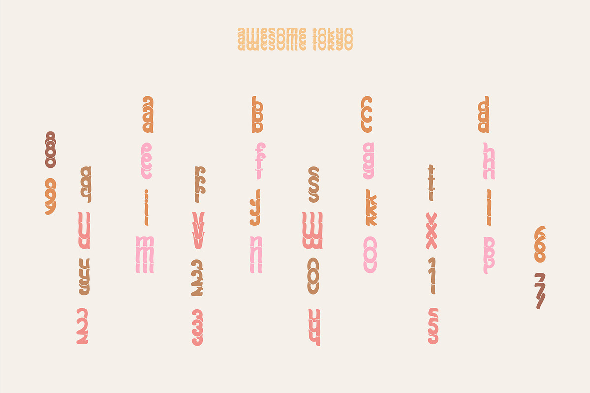 Awesome Wavy Stacked - Wave Display, a Handwritten Font by MaxArt Foundry (Photo 9 of 11)