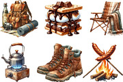 Summer Camping Clipart, an Illustration by Designking (Thumbnail 3 of 4)