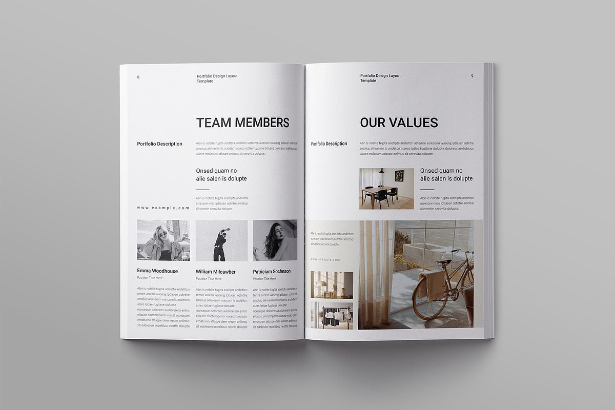 Design Portfolio and Resume Template, a Brochure Template by ElvinPrint (Photo 4 of 9)