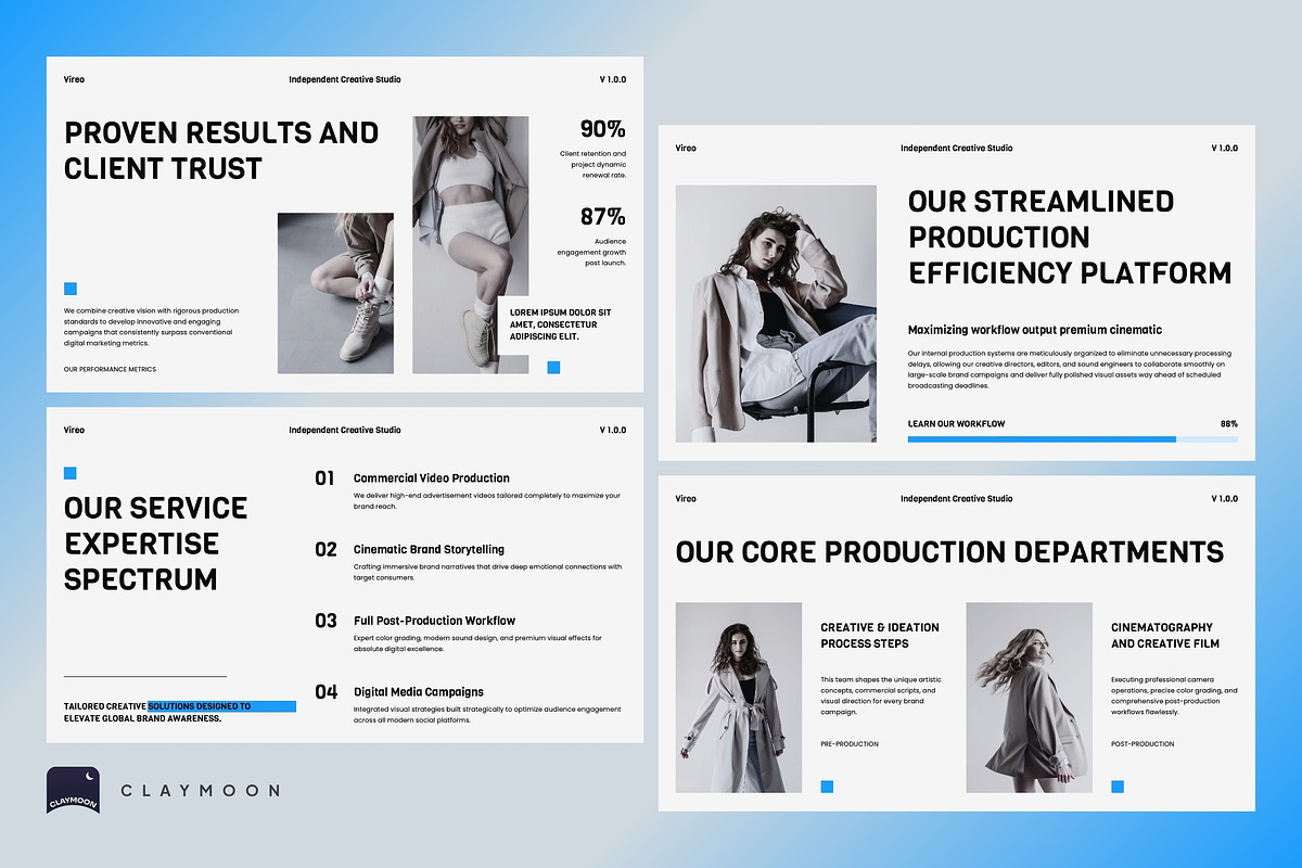 Creative Production House Profile, a Presentation Template by Claymoon Lab (Photo 6 of 7)