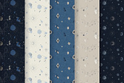 Celestial Magic Vector Patterns, a Pattern Graphic by HmarkaShop (Thumbnail 2 of 4)