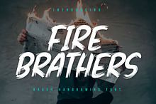 Fire Brathers - Brush Handwritten