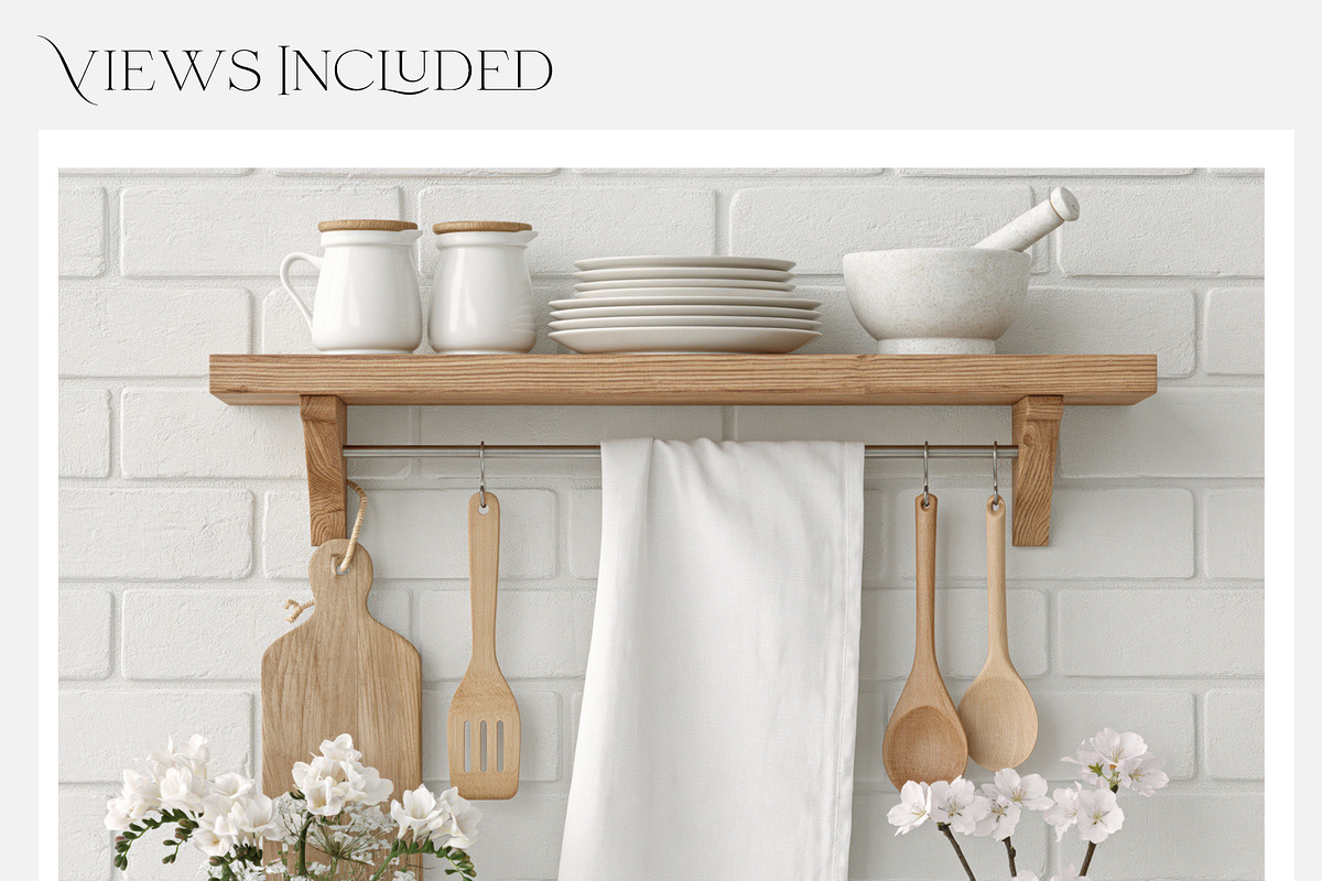 Kitchen Towel Mockups, a Household Mockup by mock-ups (Photo 2 of 15)