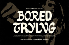 Bored Trying - Rough Mixed Font